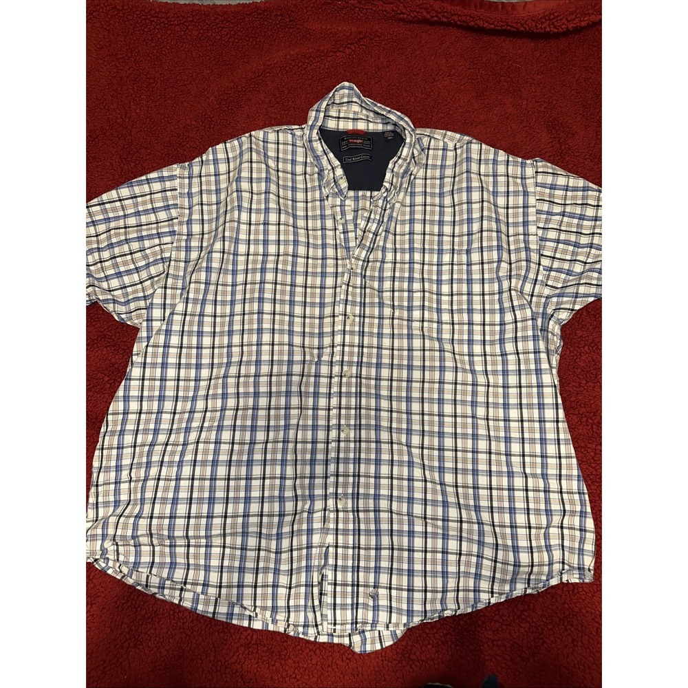 Wrangler Cool River Cotton 3XL Dress Shirt Flannel